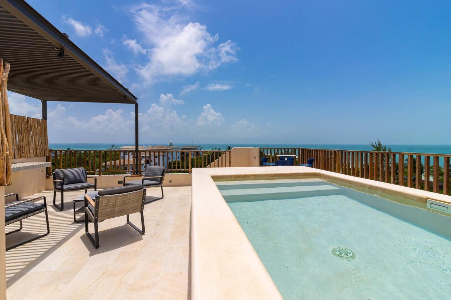 Penthouse Con Alberca Privada Y Hermosas Vistas Al Mar - A301 ホルボックス島 エクステリア 写真