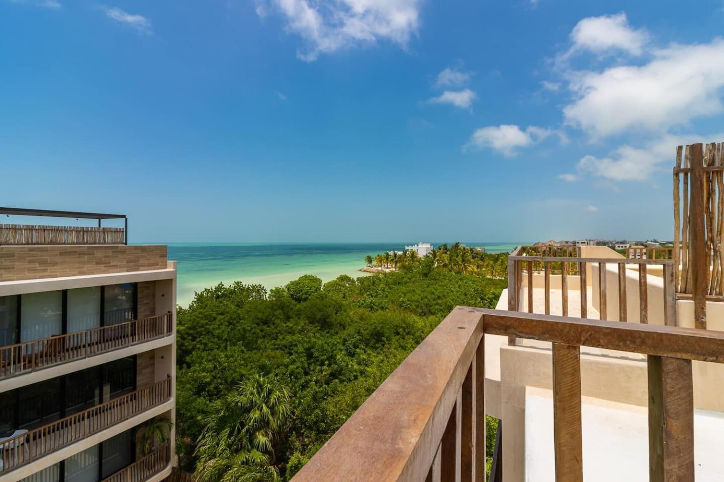 Penthouse Con Alberca Privada Y Hermosas Vistas Al Mar - A301 ホルボックス島 エクステリア 写真