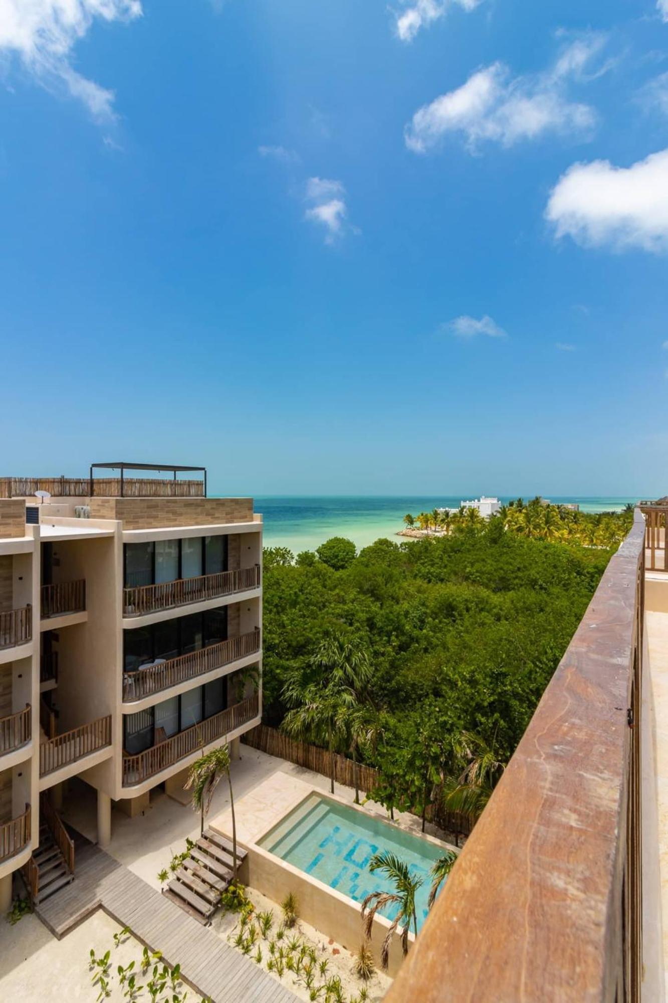 Penthouse Con Alberca Privada Y Hermosas Vistas Al Mar - A301 ホルボックス島 エクステリア 写真